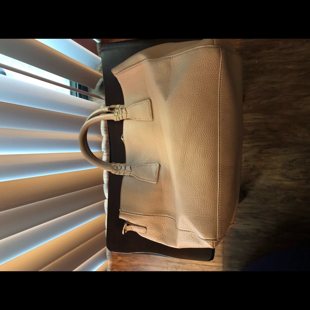 Women's Tote Bag Synthetic Leather Taupe Tassels